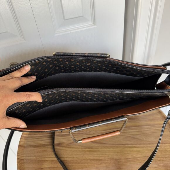 Briefcase Portfolio Maletín Brown 17 X 11 X 4 In - Picture 6 of 16